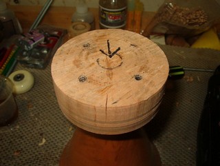 the center is accurately marked