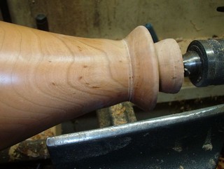 begin to sand the base exterior