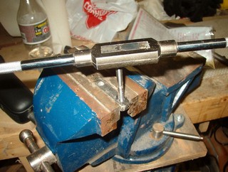 bar and rod are tapped as necessary 