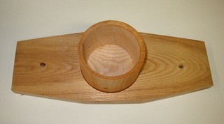  turned a cylinder of maple to fit the top 