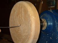 wood turning clock image