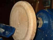 wood turning clock image