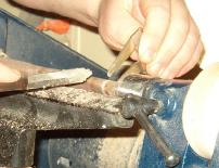 wood turning clock image