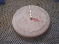 wood turning clock image
