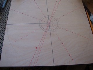  locations for hold down screws marked