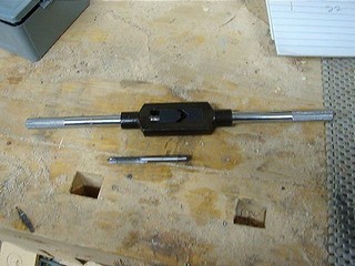 To tap the hole you need a tap 