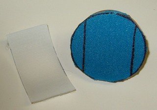 mark for velcro strip