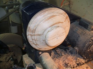 Turn the base to a pleasing shape