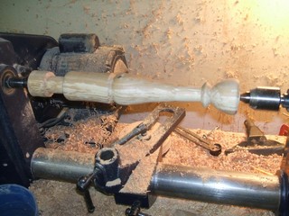 turn the shaft to a pleasing shape