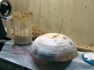 Treat the end grain of the bowl 