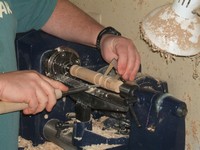 woodworking lathe project: file handle dimensions