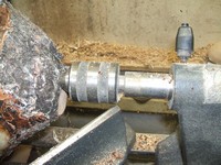 wood turning tip: moving tailstock