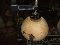 woodturning tip: clamping glue block