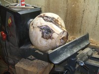 woodworking lathe: moving headstock